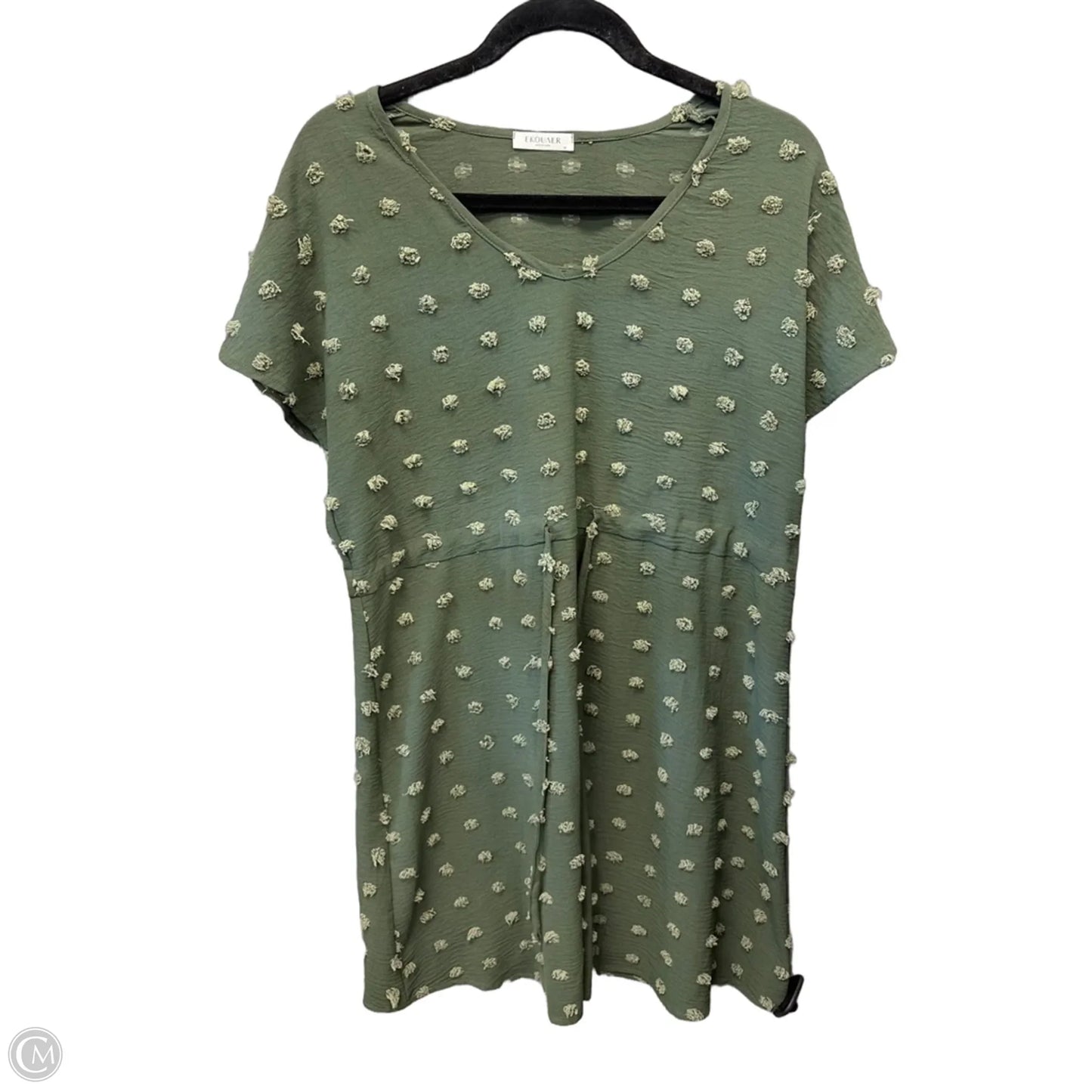 Dress Casual Short By Ekouaer In Green, Size: M