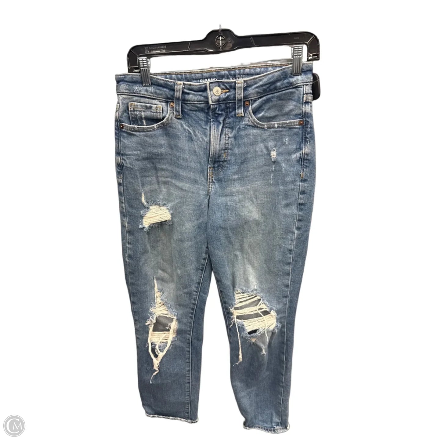 Jeans Straight By Old Navy In Blue Denim, Size: 2