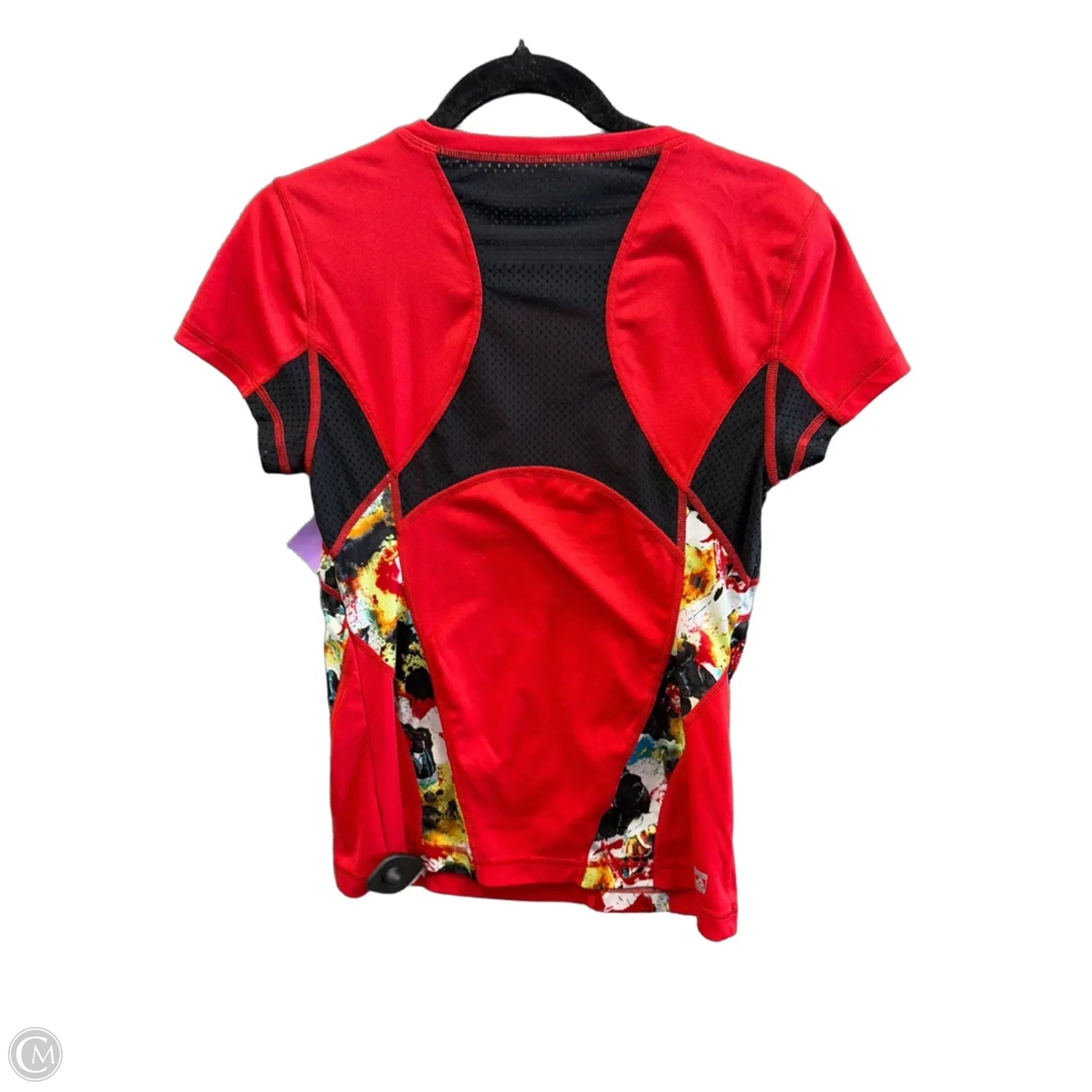 Athletic Top Short Sleeve By Fila In Red, Size: M