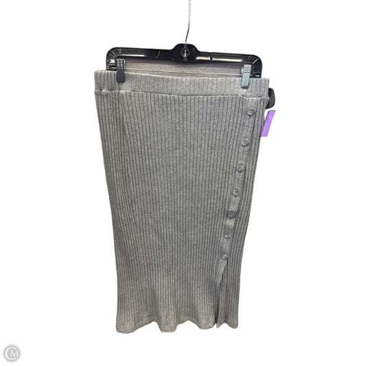 Skirt Midi By Time And Tru In Grey, Size: 8