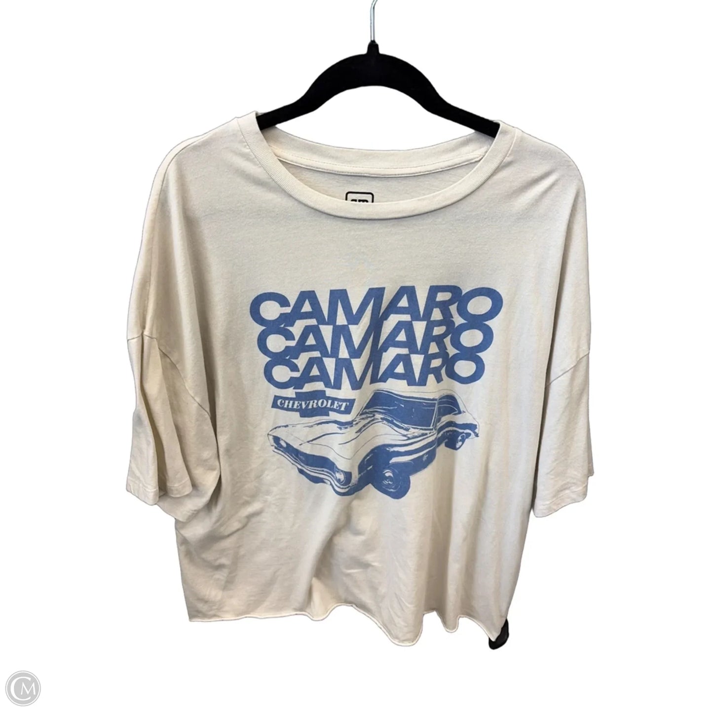 Top Short Sleeve By Clothes Mentor In Cream, Size: Xl