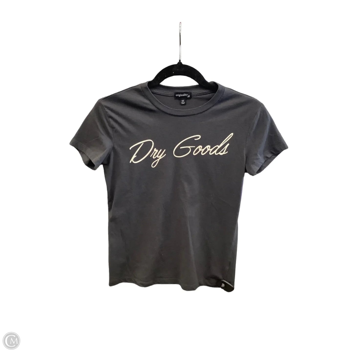 Top Short Sleeve Basic By Originality In Grey, Size: Xs