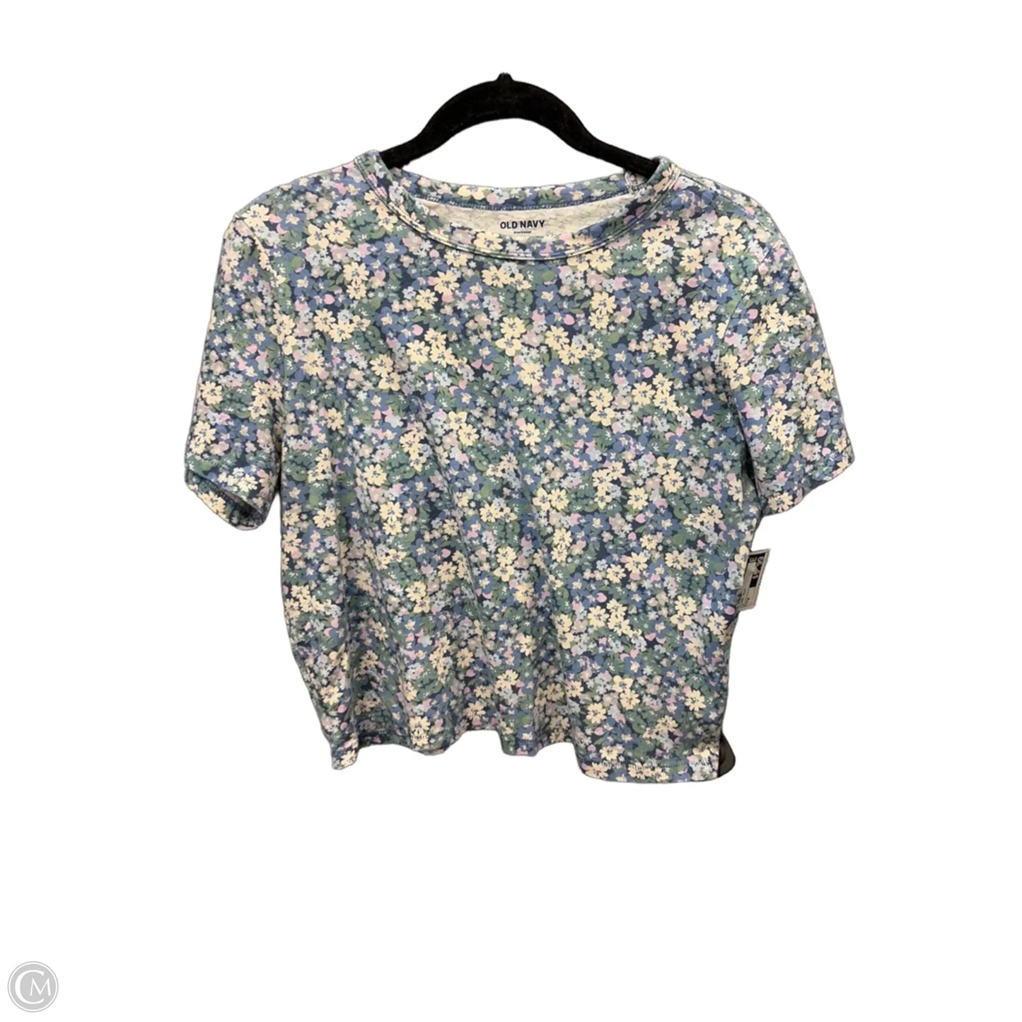 Top Short Sleeve By Old Navy In Floral Print, Size: M