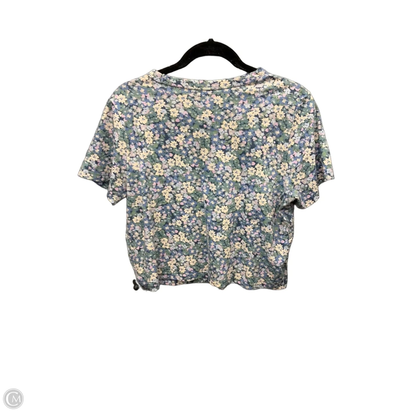 Top Short Sleeve By Old Navy In Floral Print, Size: M