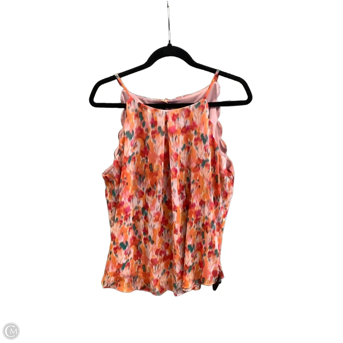 Blouse Sleeveless By Fortune & Ivy In Orange, Size: L