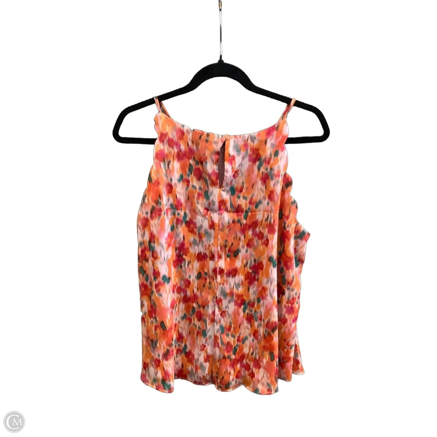 Blouse Sleeveless By Fortune & Ivy In Orange, Size: L