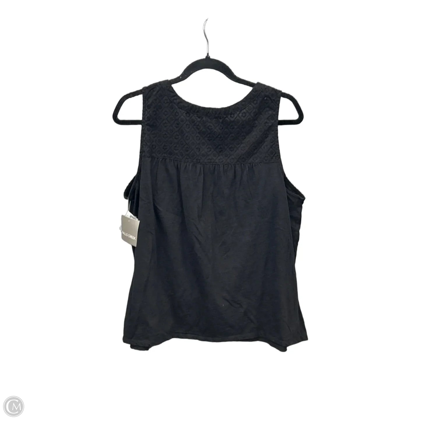 Top Sleeveless By Falls Creek In Black, Size: L