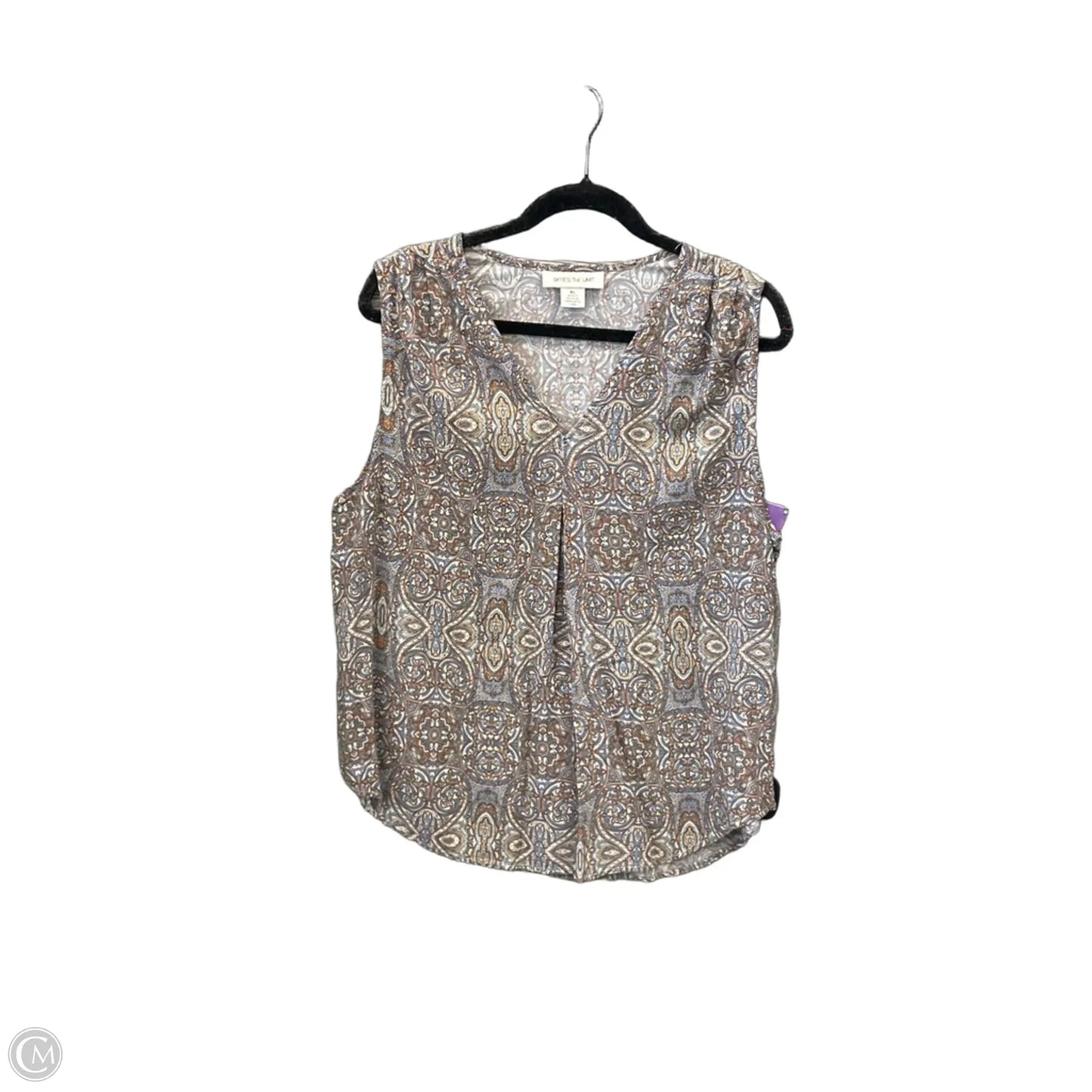 Top Sleeveless By Skyes The Limit In Tan, Size: Xl