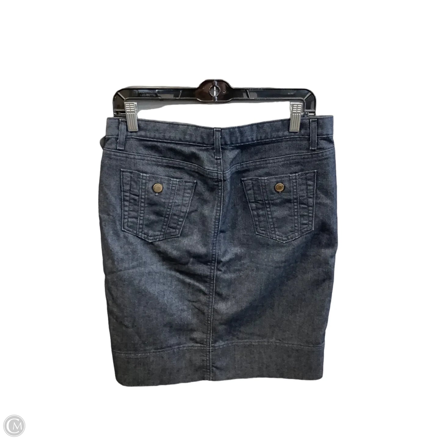 Skirt Midi By George In Blue Denim, Size: 6