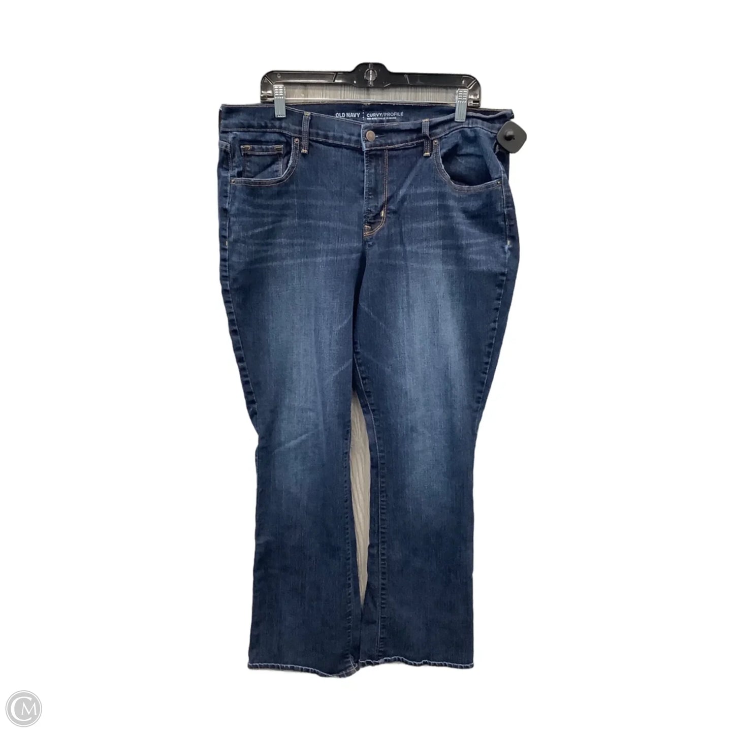 Jeans Straight By Old Navy In Blue Denim, Size: 16