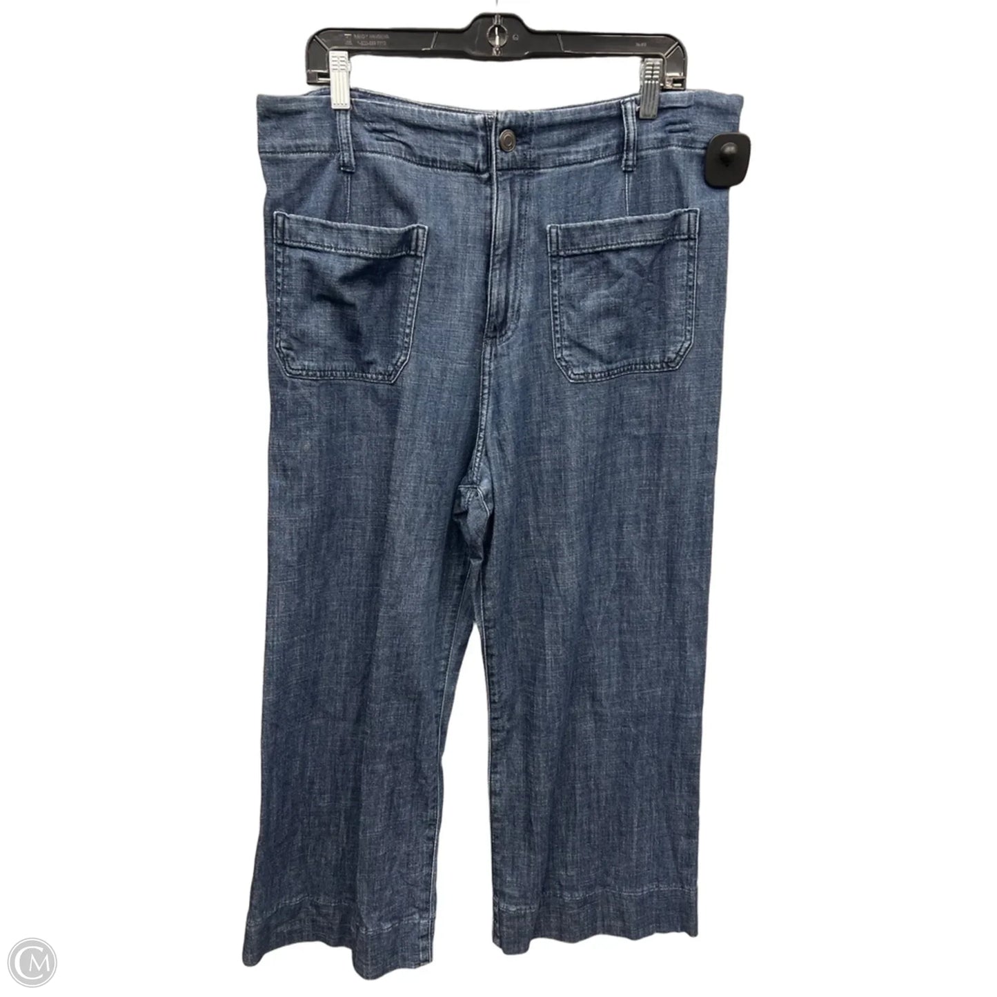 Jeans Wide Leg By Lc Lauren Conrad In Blue Denim, Size: 16