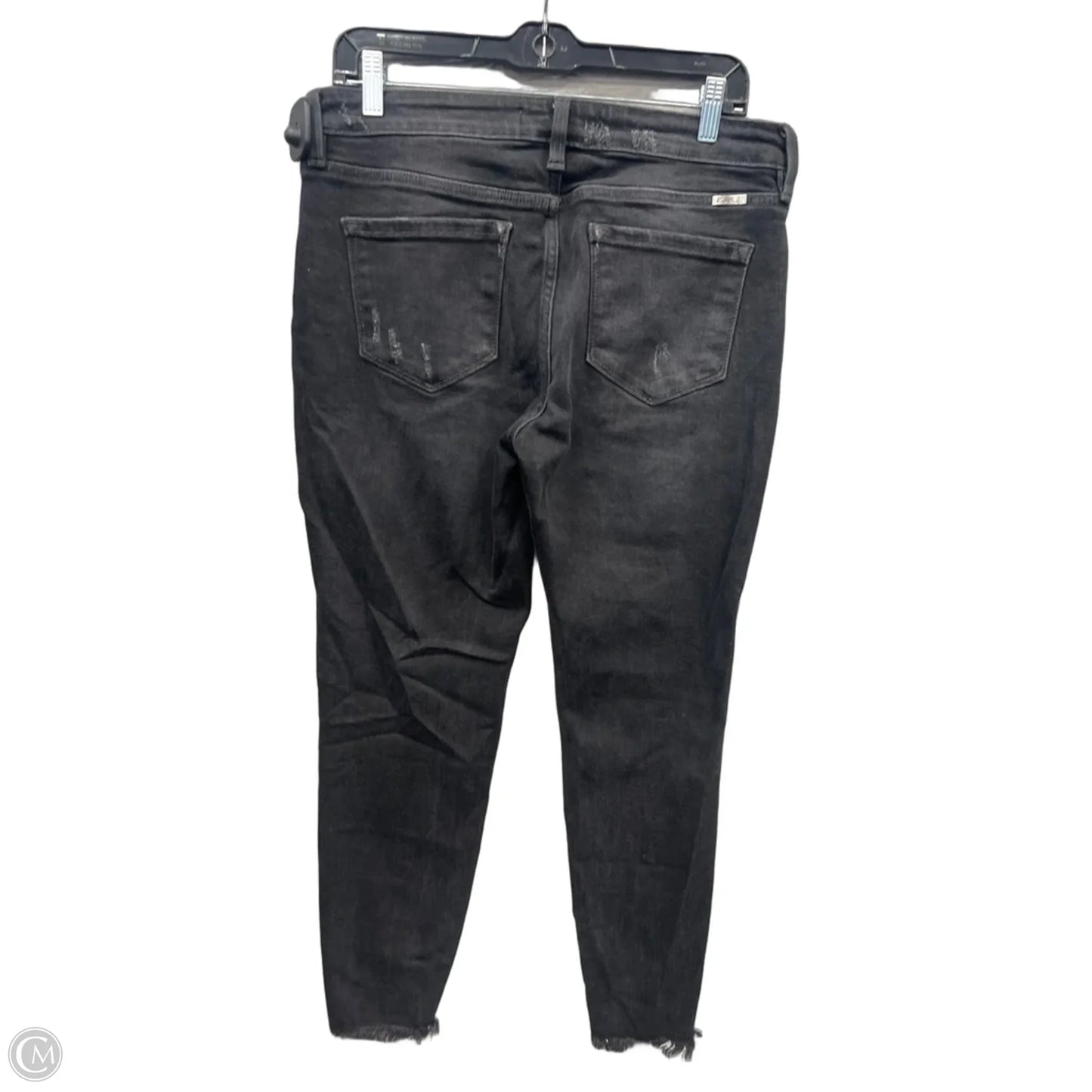 Jeans Skinny By Kancan In Black Denim, Size: 12