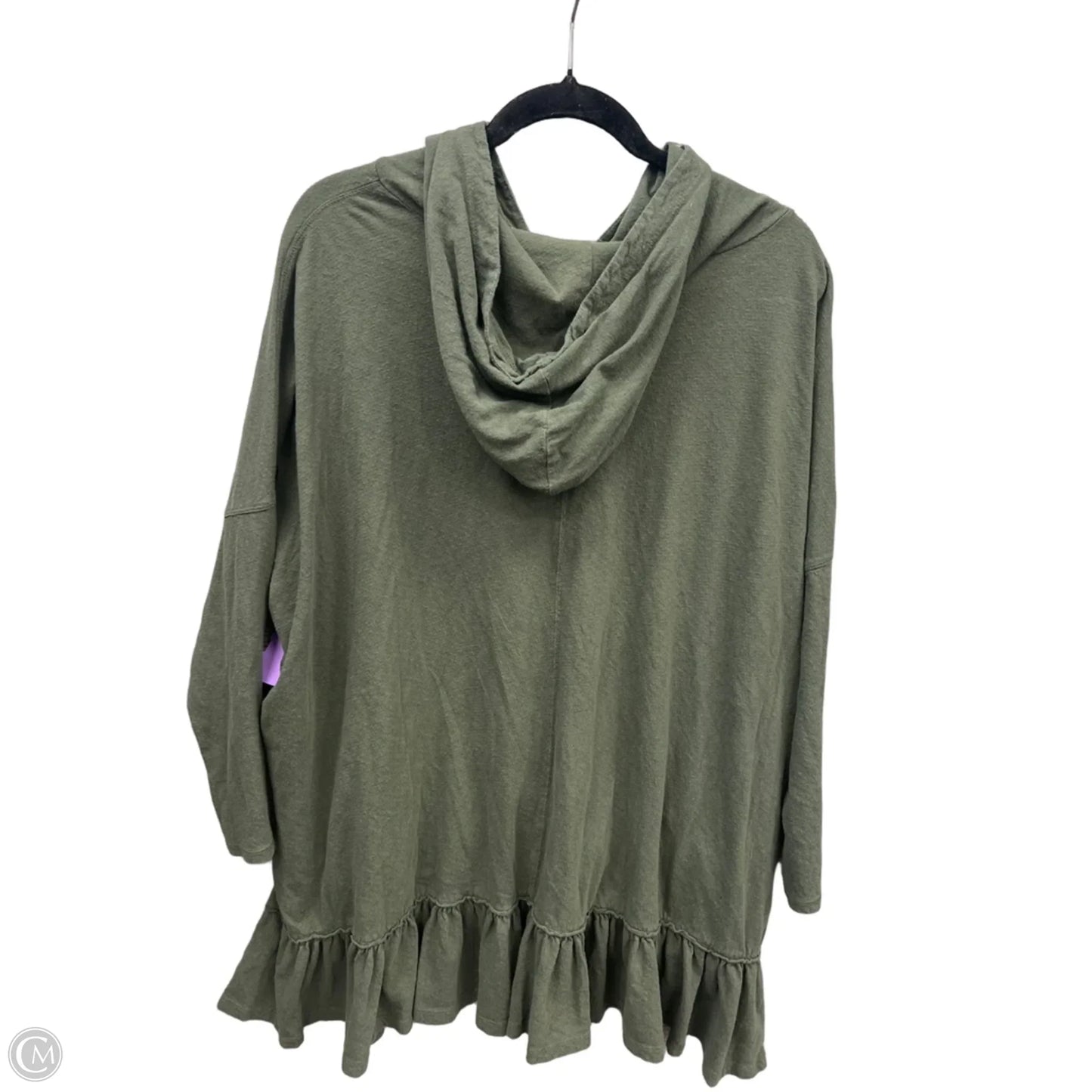 Sweatshirt Hoodie By Anthropologie In Green, Size: L