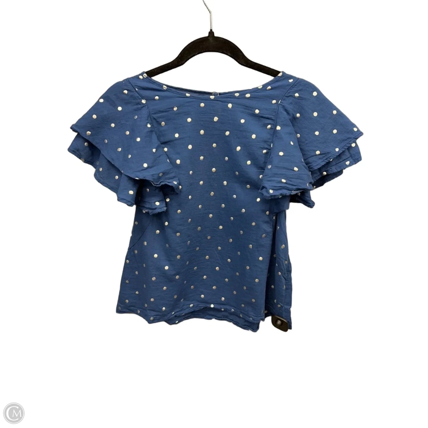 Top Short Sleeve By J. Crew In Blue, Size: Xs