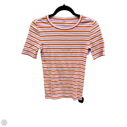 Top Short Sleeve By J. Crew In Striped Pattern, Size: Xs