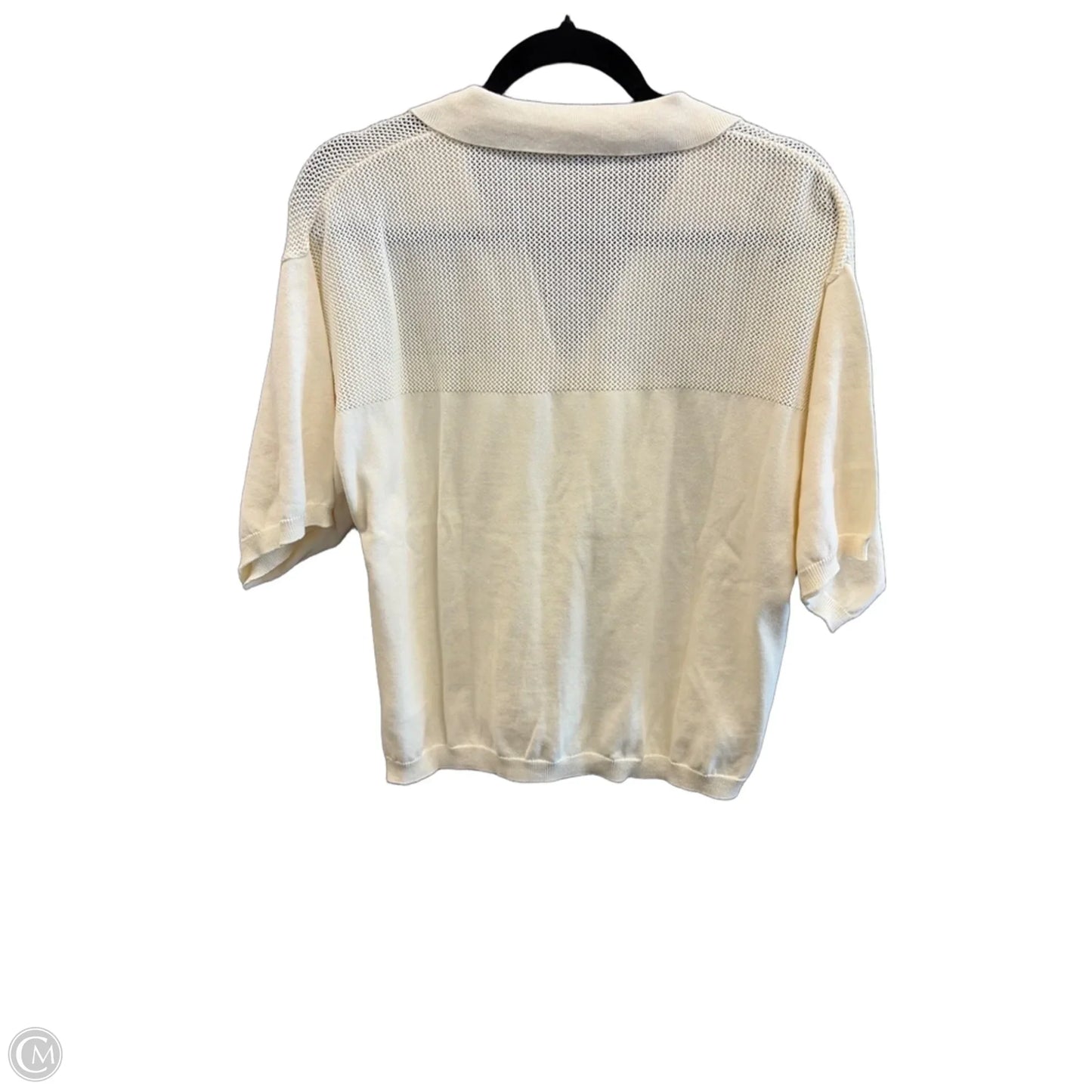 Top Short Sleeve By Supplies In Tan, Size: L