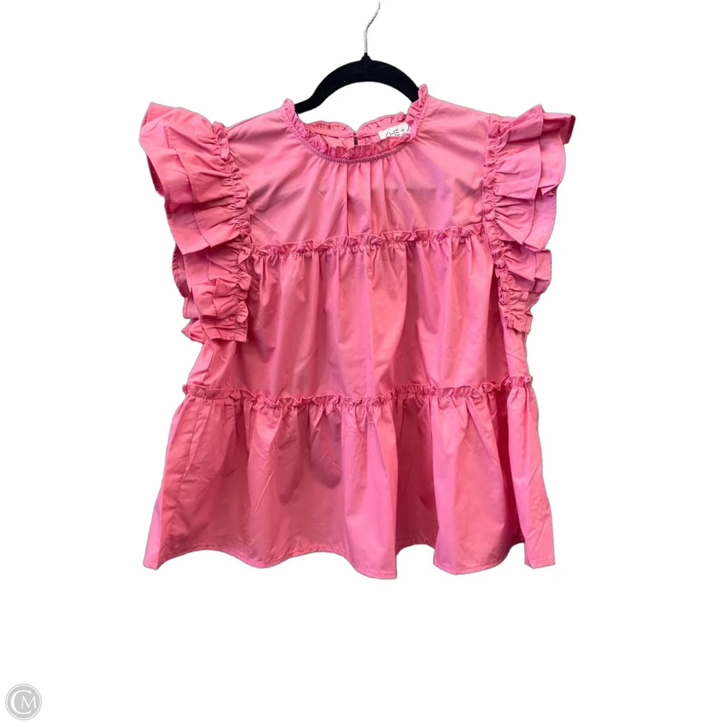 Top Short Sleeve By She + Sky In Pink, Size: S