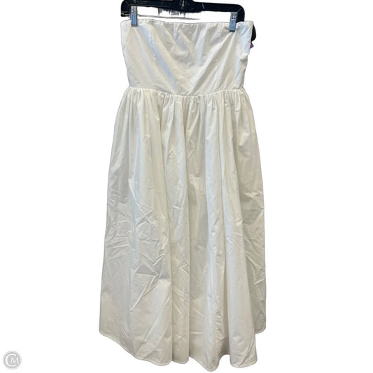 Dress Party Long By Clothes Mentor In White, Size: L