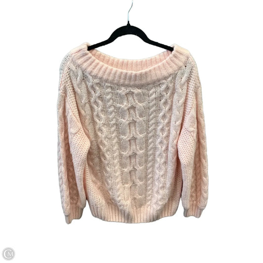 Sweater By Clothes Mentor In Pink, Size: S