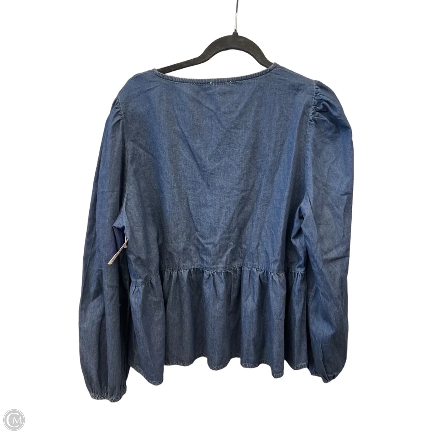 Top Long Sleeve By Anniewear In Blue, Size: 1x