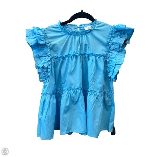 Top Short Sleeve By She + Sky In Blue, Size: S