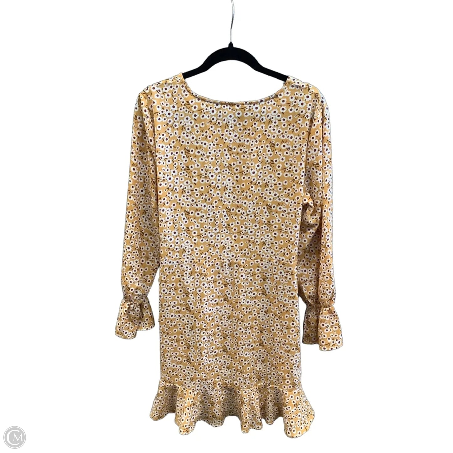 Dress Casual Short By Clothes Mentor In Yellow, Size: L