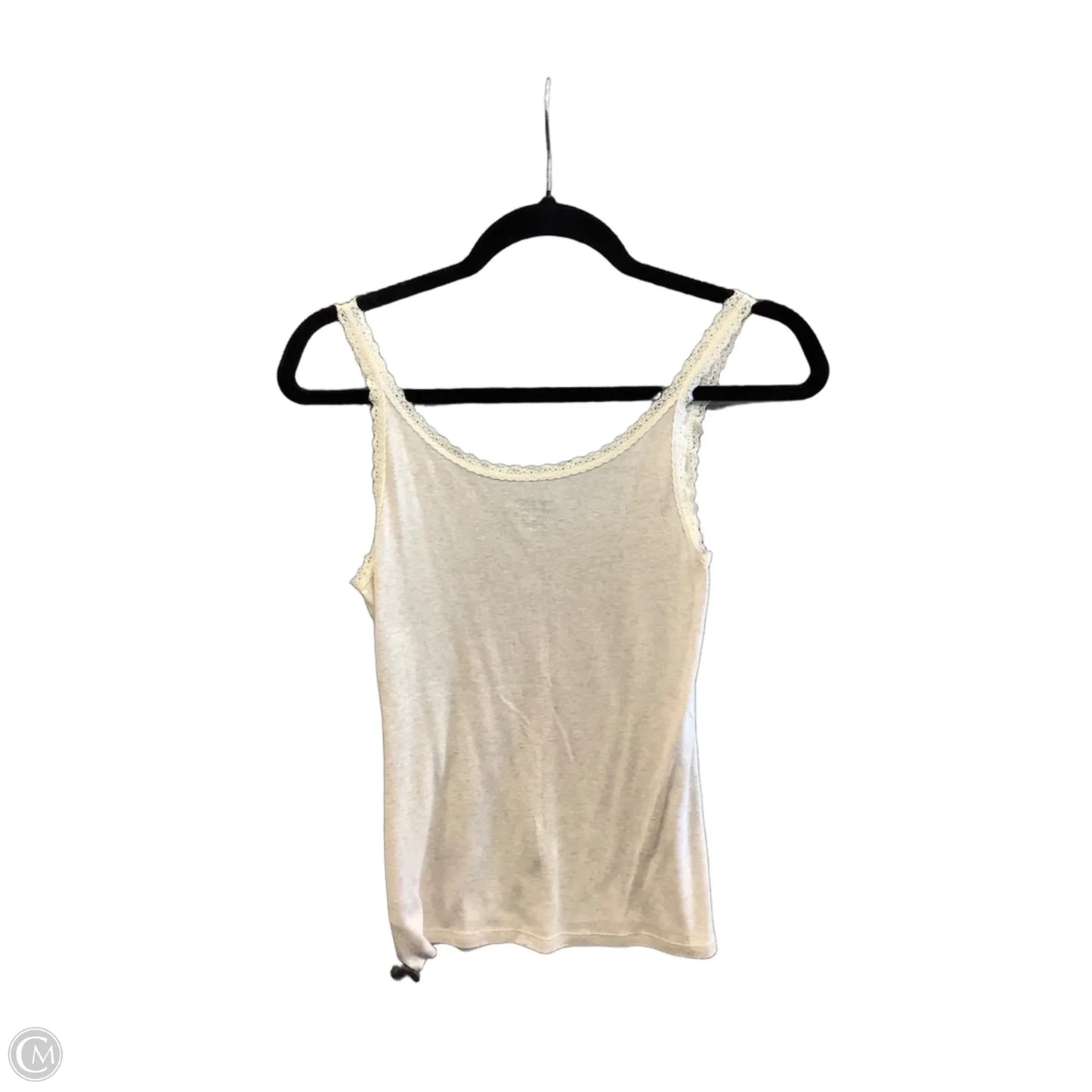Top Sleeveless Basic By Mossimo In Cream, Size: L