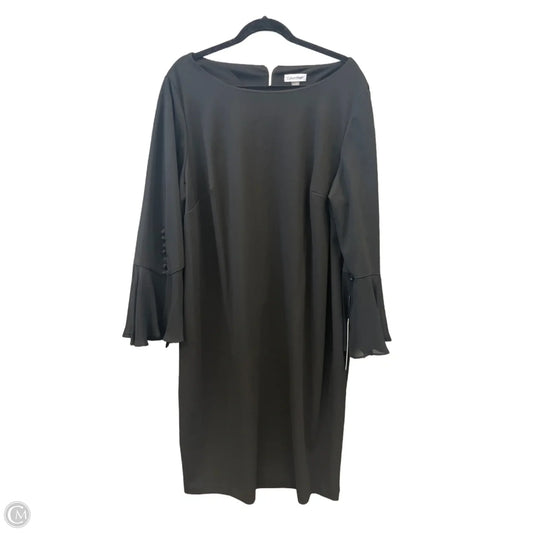 Dress Party Midi By Calvin Klein In Black, Size: 3x