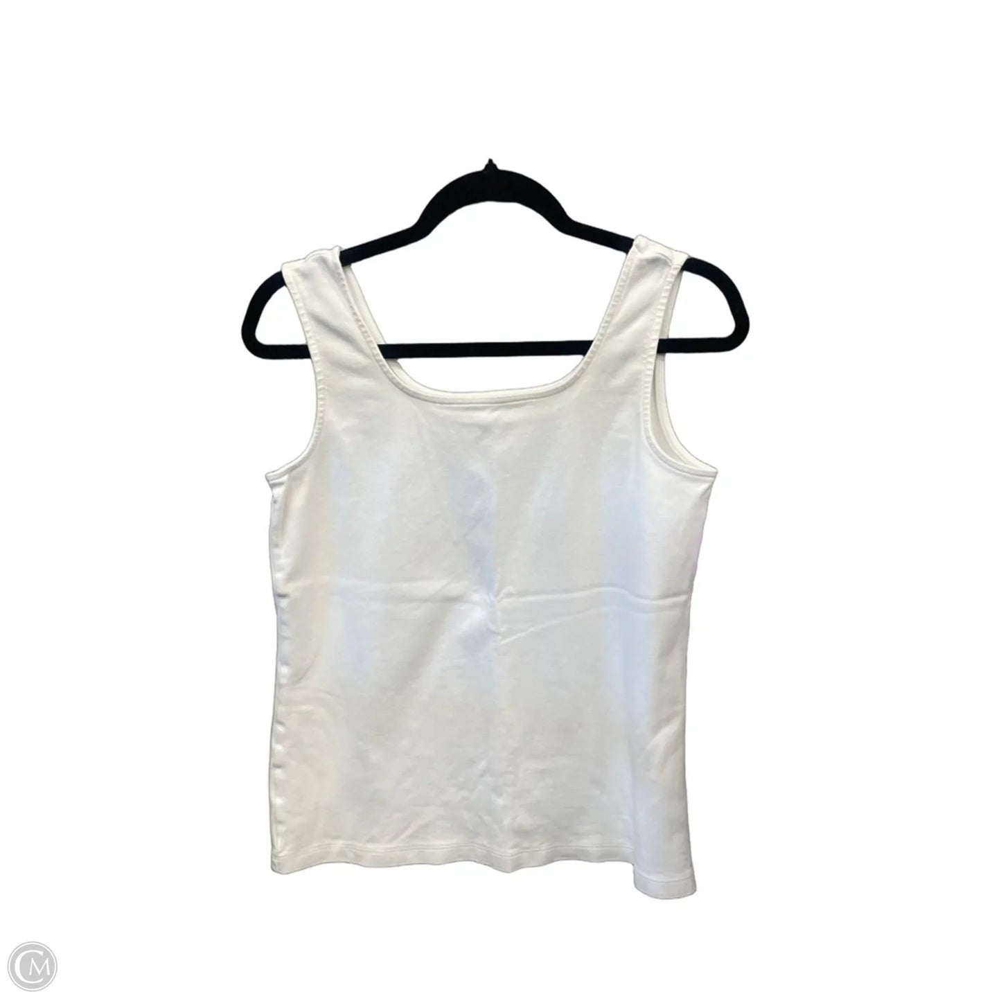 Top Sleeveless Basic By Lands End In White, Size: M