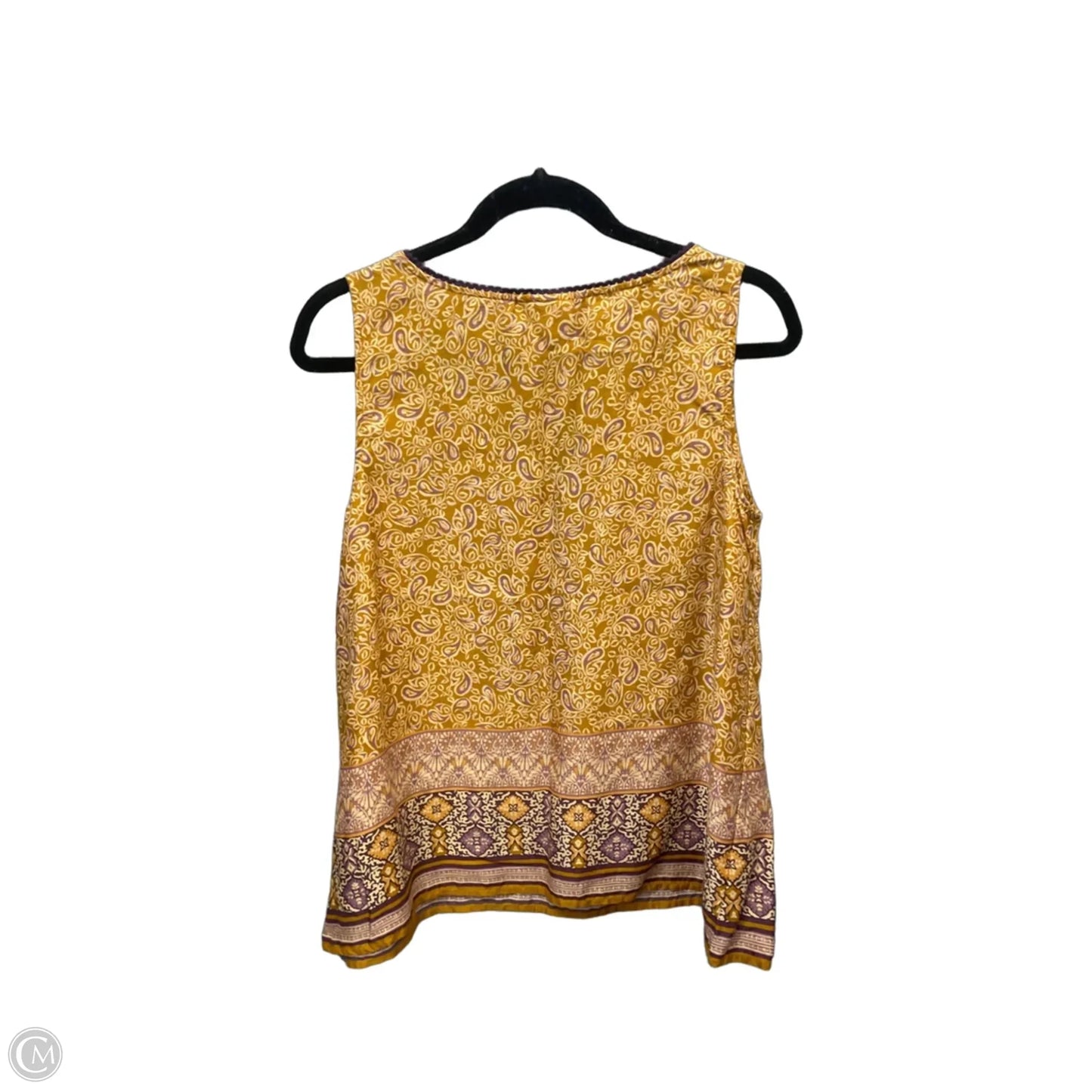 Top Sleeveless By J. Jill In Yellow, Size: Mp