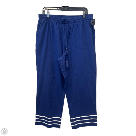 Swimwear Cover-up By Talbots In Blue, Size: L