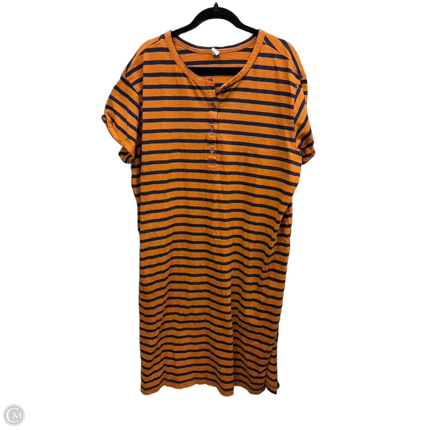 Dress Casual Midi By Old Navy In Striped Pattern, Size: Xxl