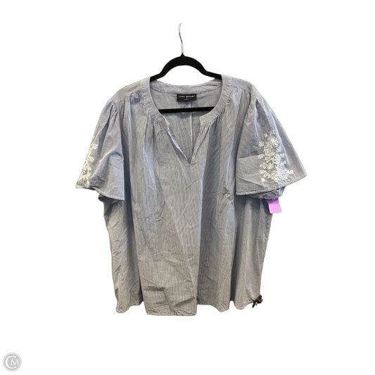 Top Short Sleeve By Lane Bryant In Striped Pattern, Size: 3x