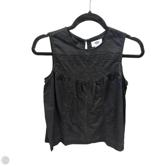 Top Sleeveless By Old Navy In Black, Size: Sp