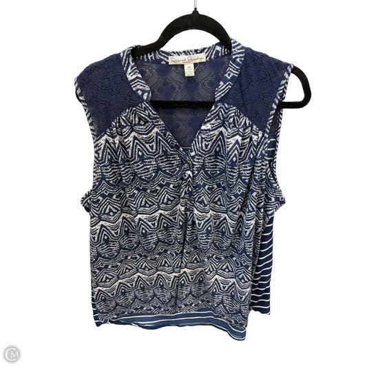 Top Sleeveless By French Laundry In Blue, Size: 2x