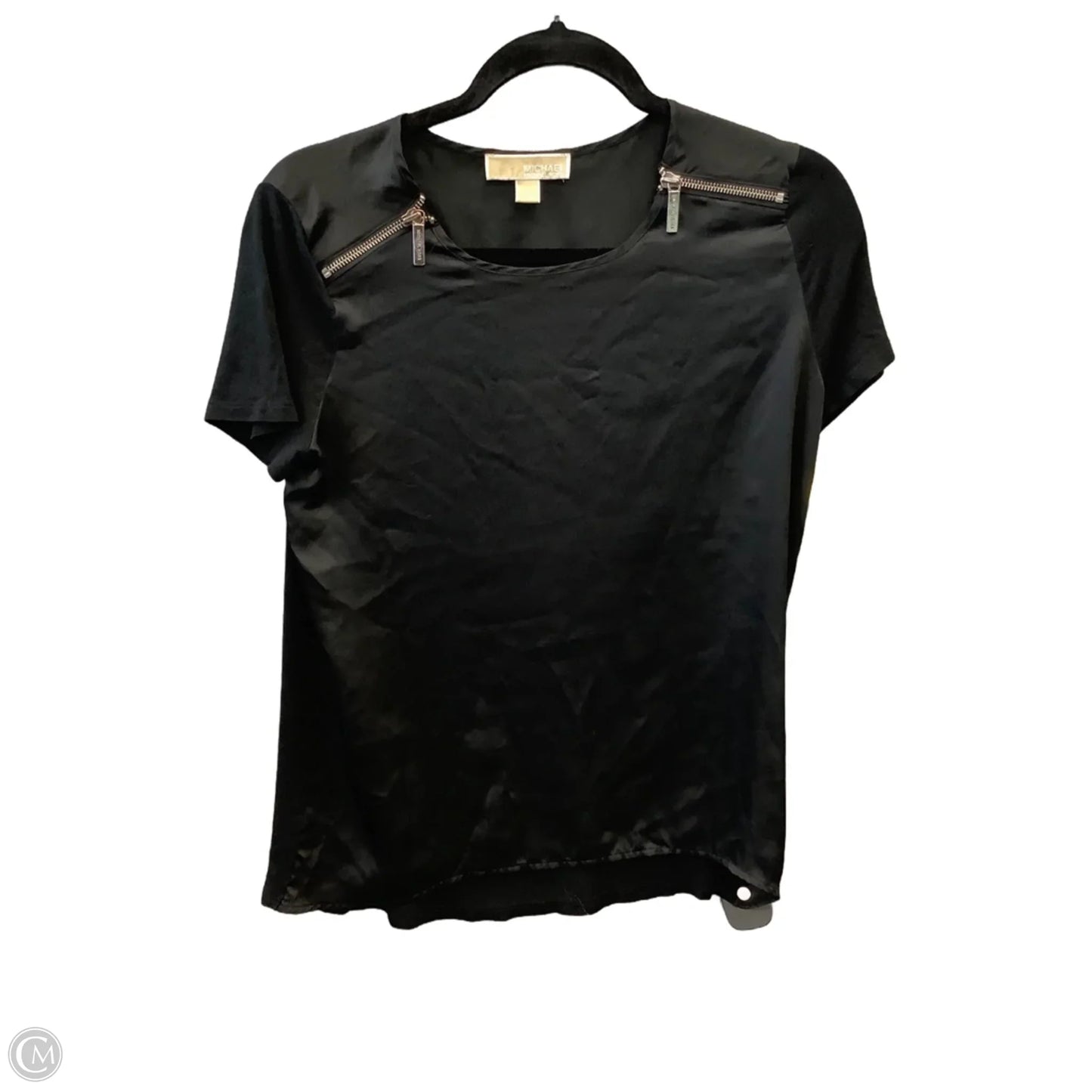Top Short Sleeve By Michael By Michael Kors In Black, Size: M