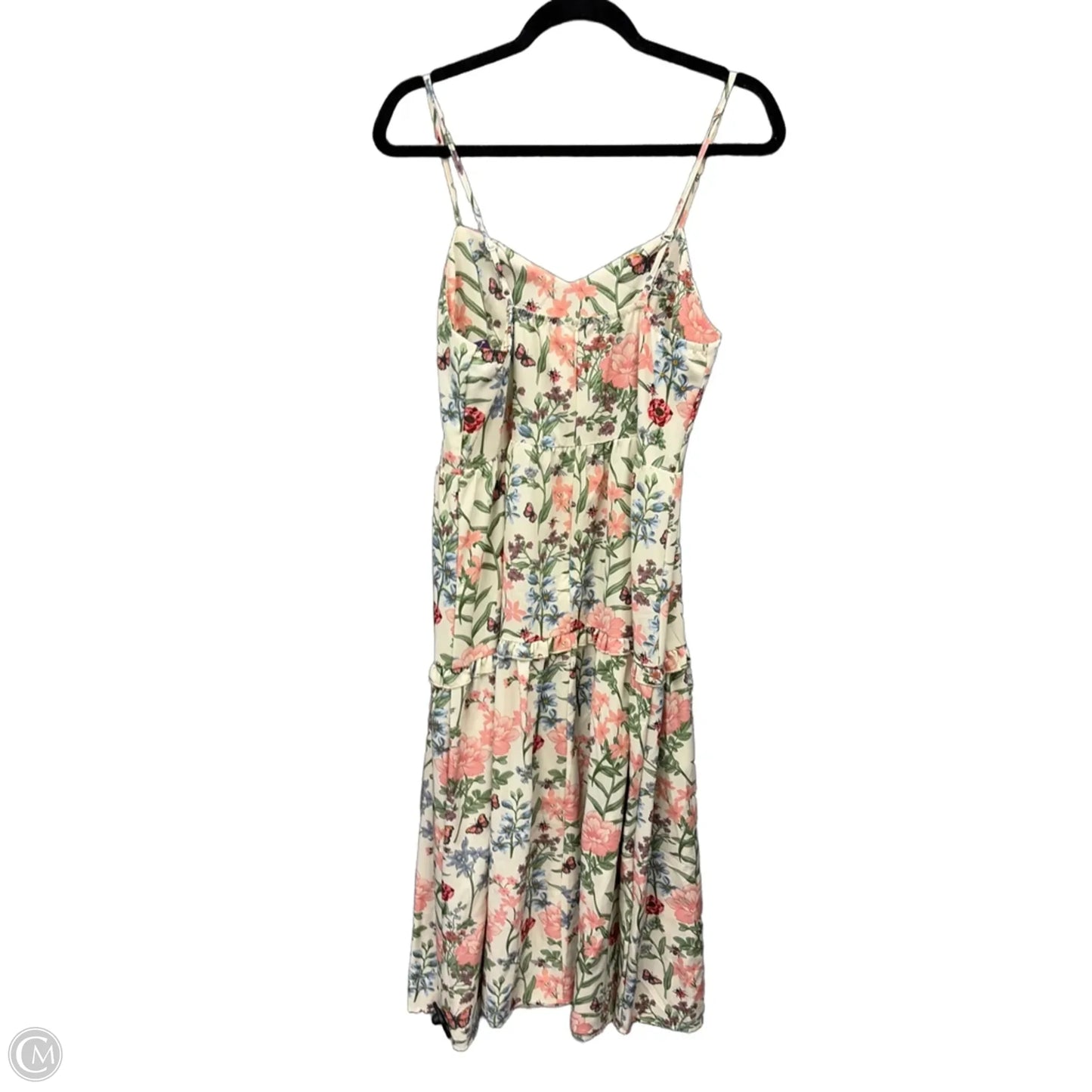 Dress Casual Maxi By Shein In Floral Print, Size: Xl