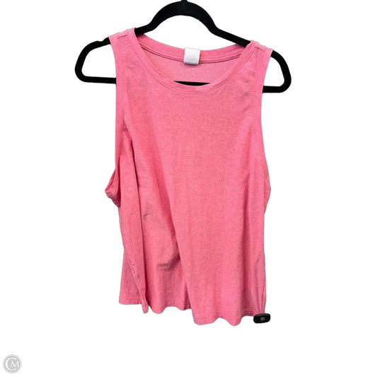 Athletic Tank Top By Athletic Works In Pink, Size: Xl