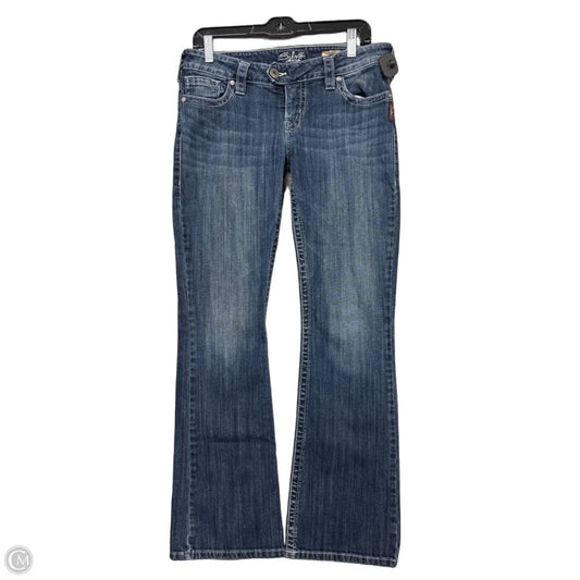 Jeans Boot Cut By Silver In Blue Denim, Size: 12