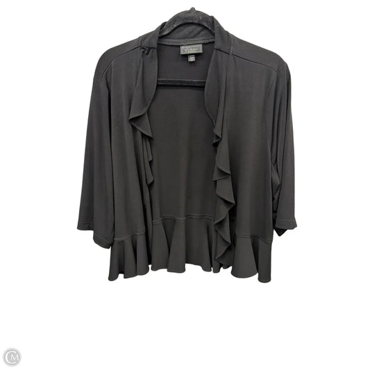 Cardigan By Dressbarn In Black, Size: 1x