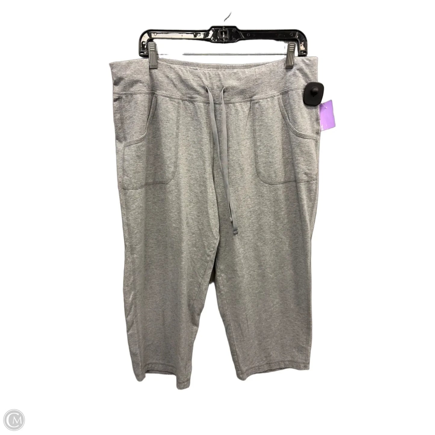 Athletic Capris By Athletic Works In Grey, Size: Xl