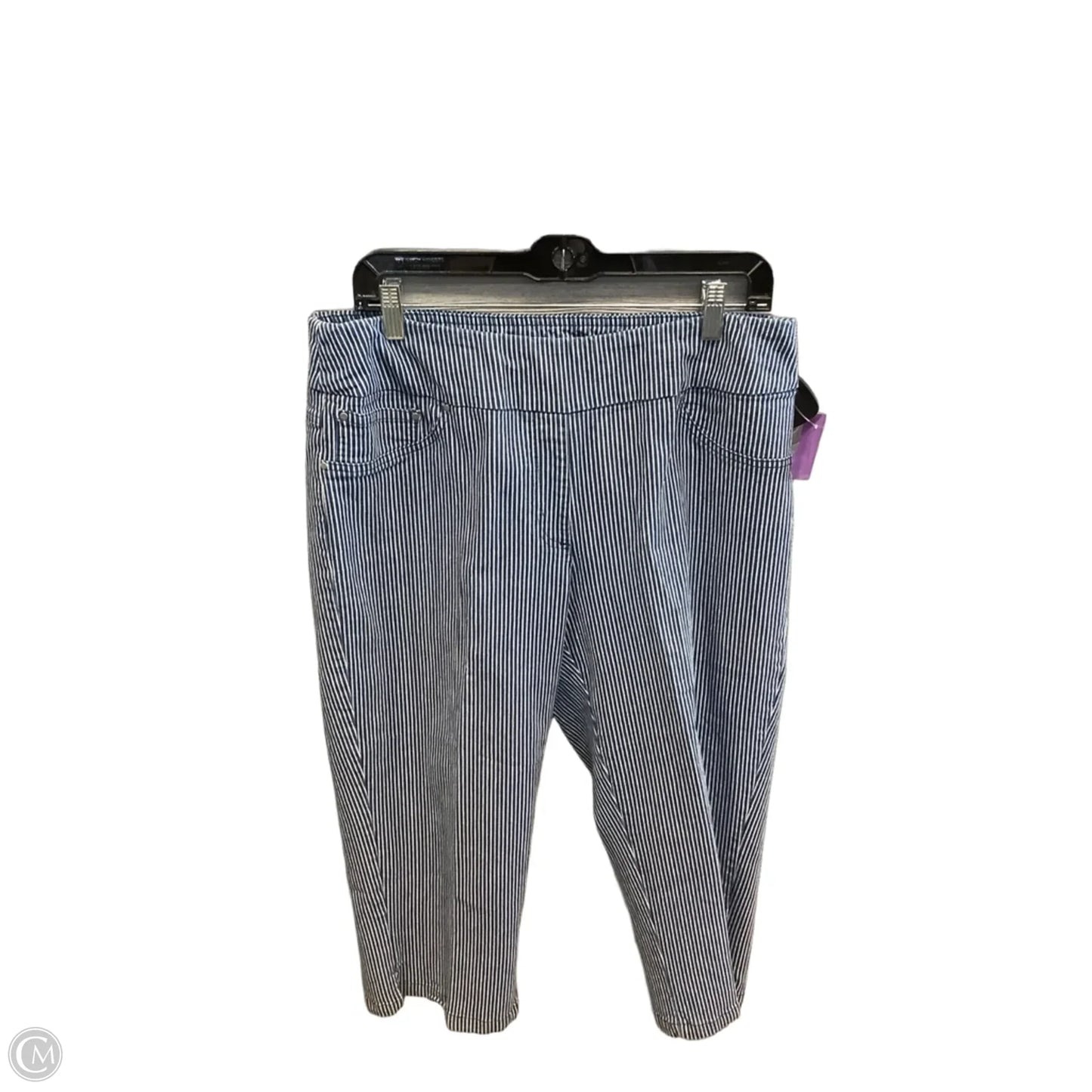 Capris By Ruby Rd In Striped Pattern, Size: 14