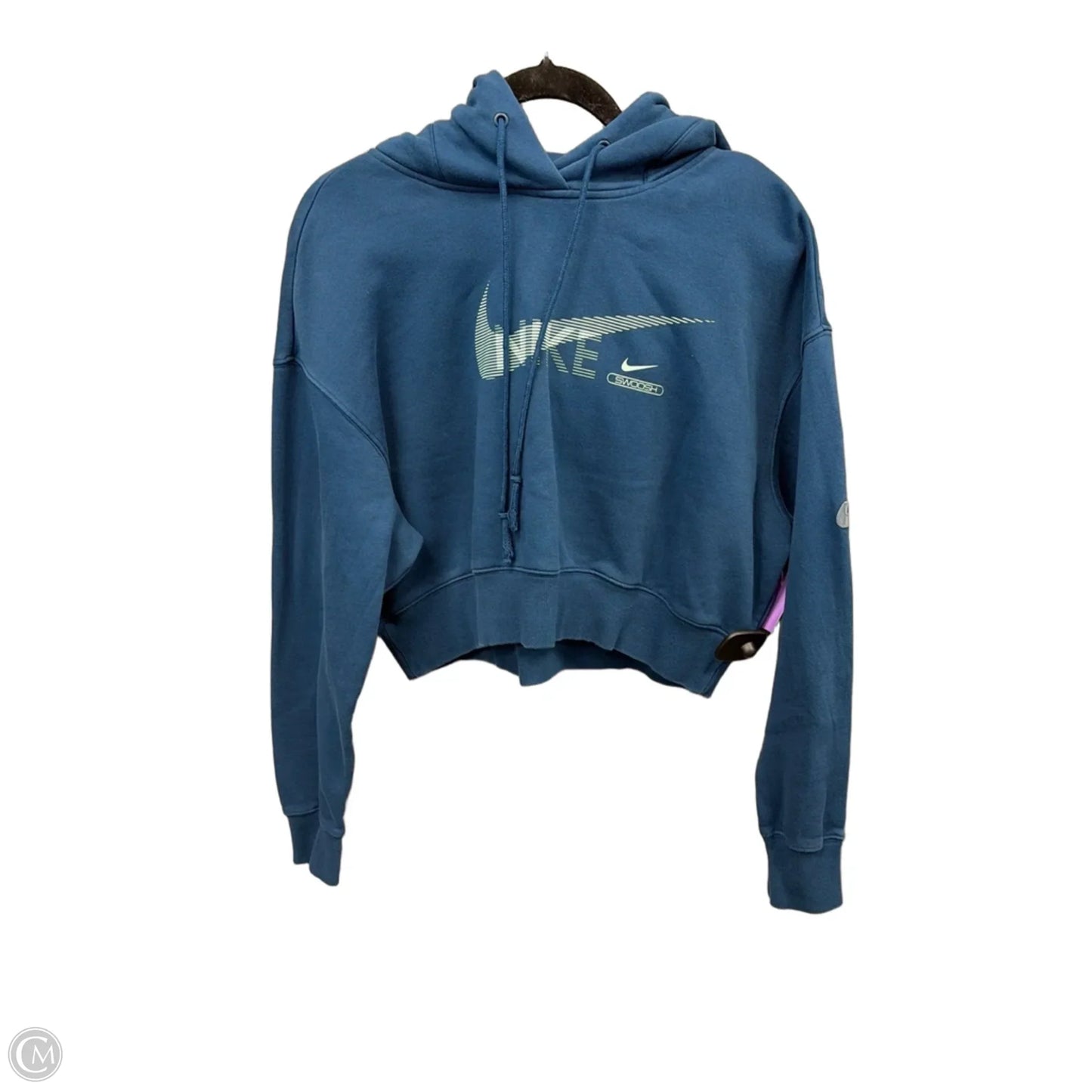 Sweatshirt Hoodie By Nike Apparel In Blue, Size: M