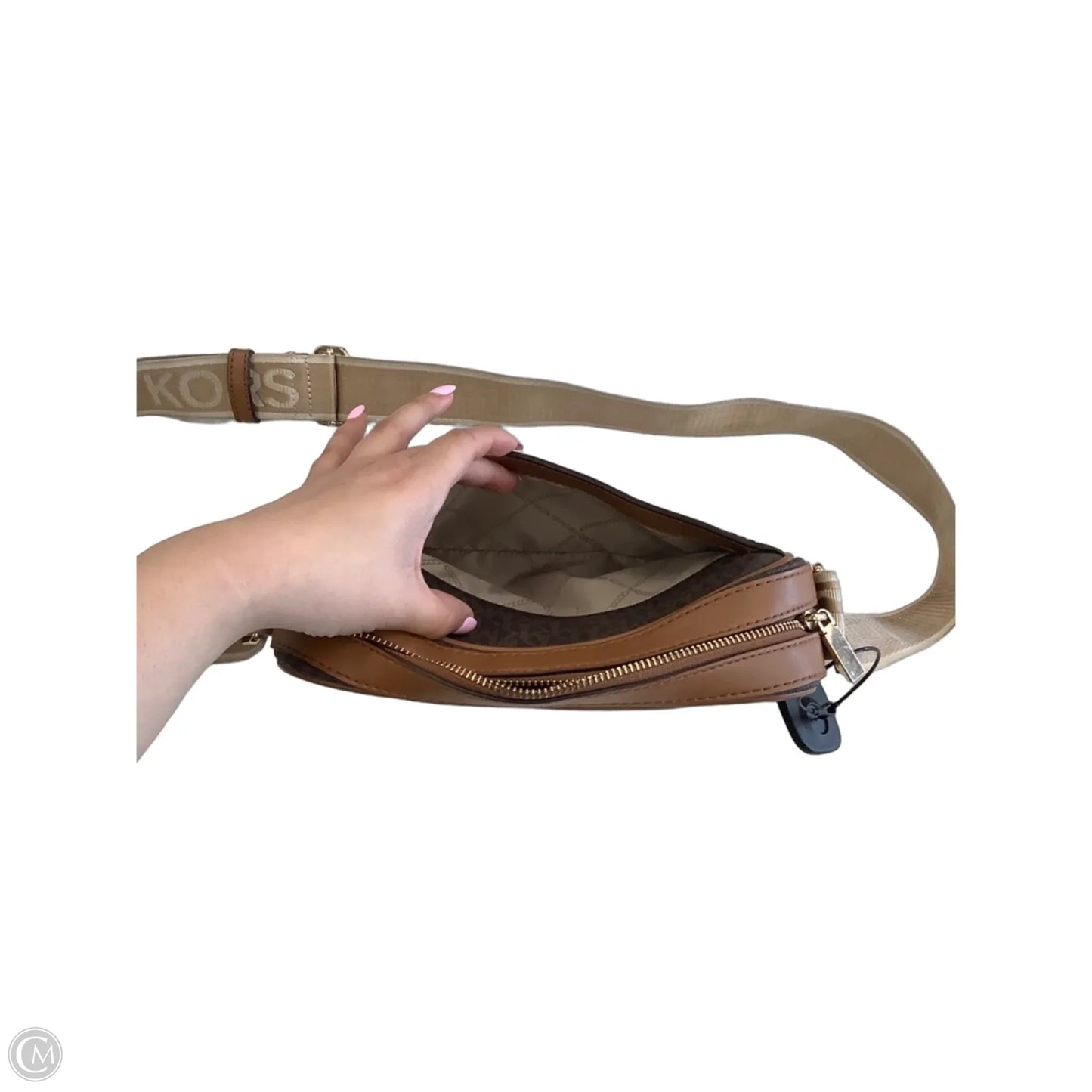 Crossbody Designer By Michael Kors, Size: Medium