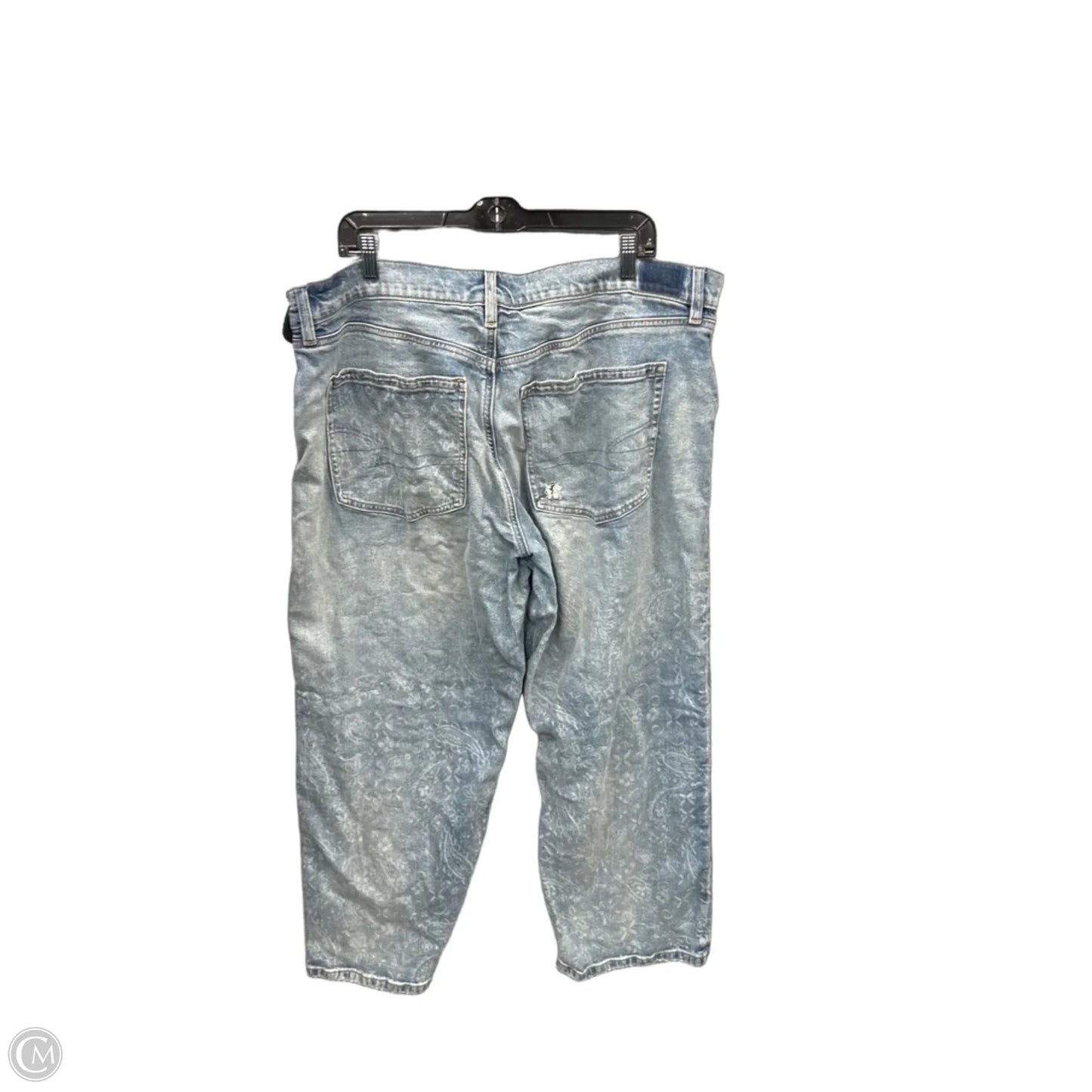 Jeans Boyfriend By American Eagle In Blue Denim, Size: 18