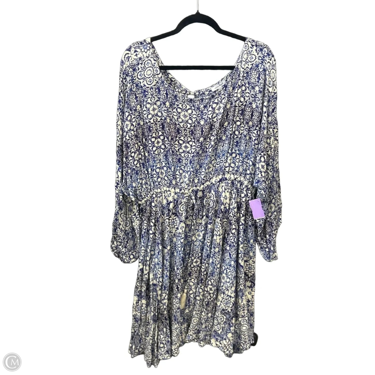 Dress Casual Midi By White Birch In Blue, Size: 2x