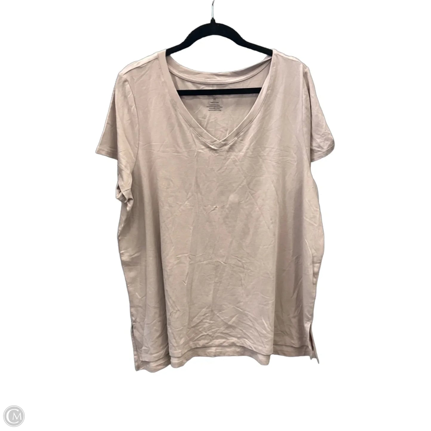 Tunic Short Sleeve By Jones New York In Brown, Size: 2x