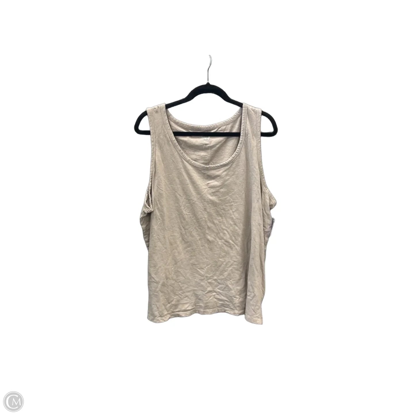 Top Sleeveless Basic By Maurices In Tan, Size: 2x