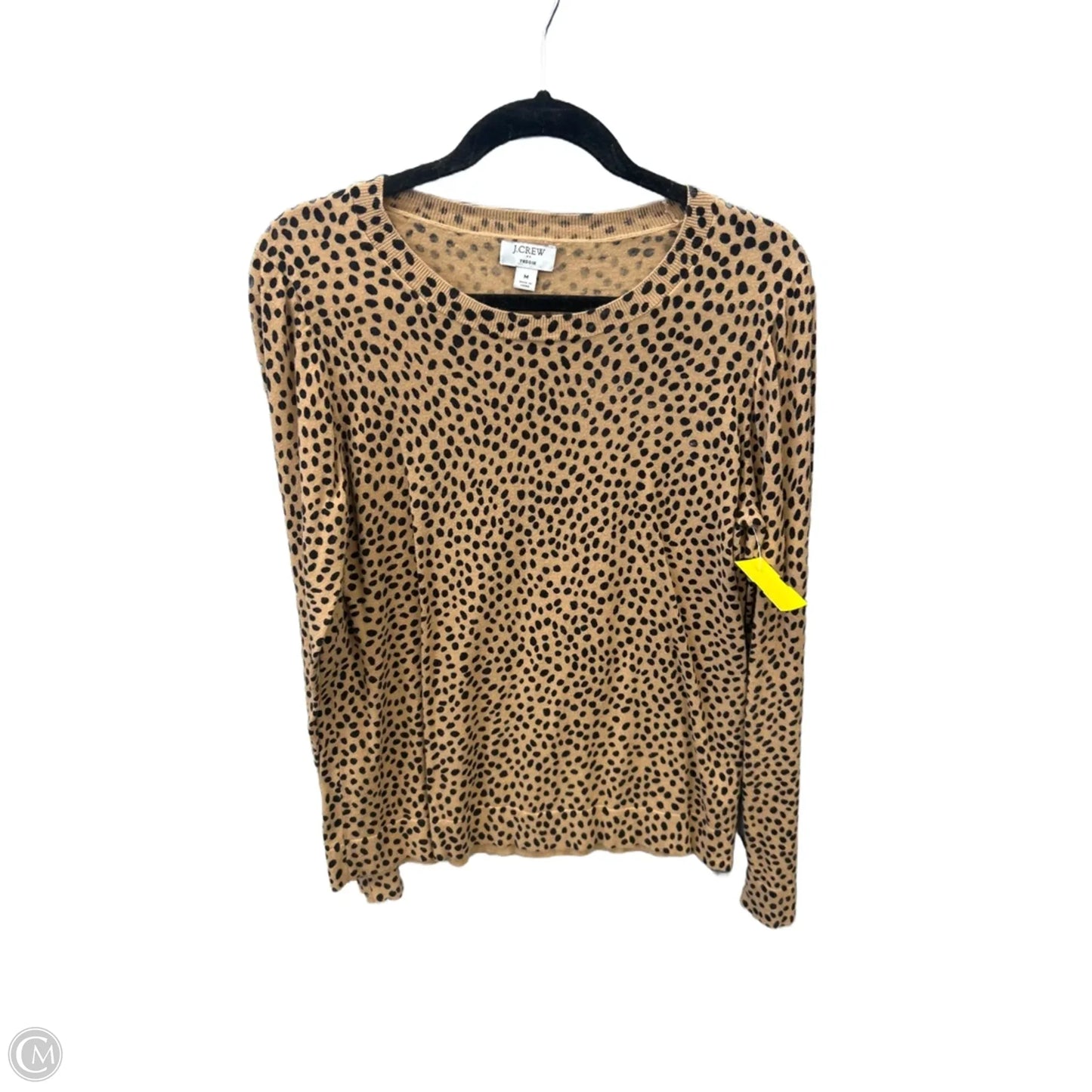 Top Long Sleeve By J. Crew In Brown, Size: M