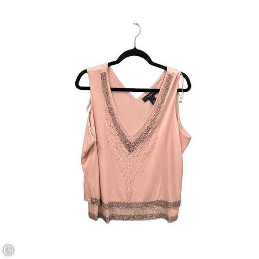 Top Sleeveless By Venezia In Pink, Size: 1x